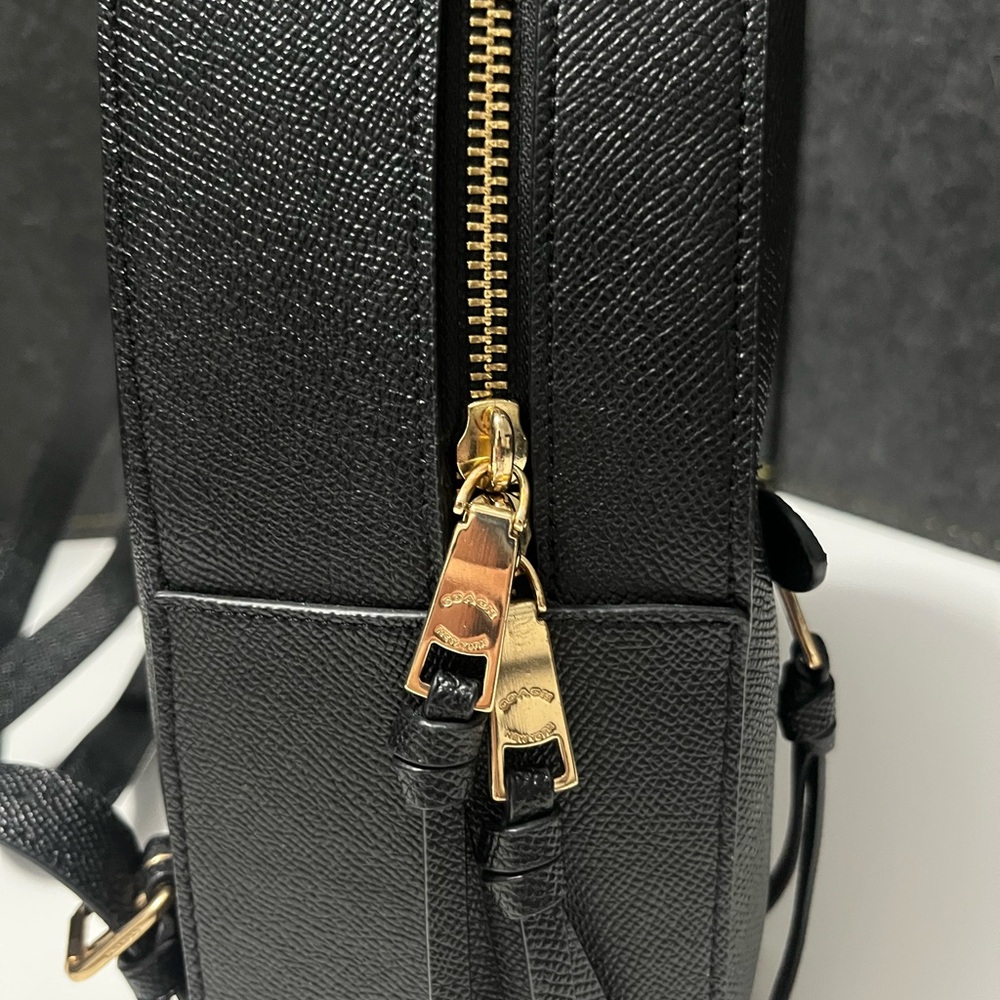 Coach Black and Gold Backpack - Picture 5 of 10